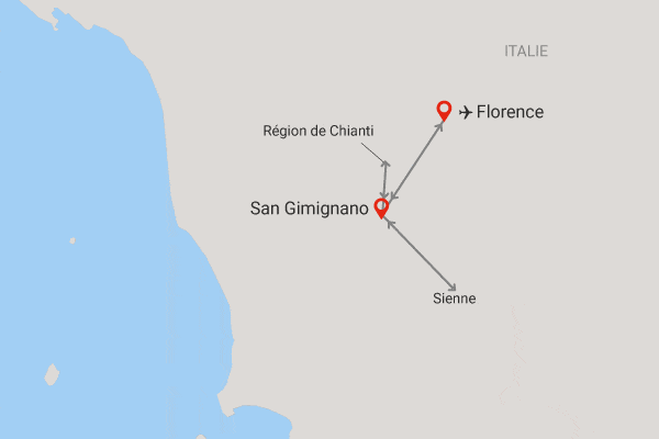 Autotour Balade en Toscane : route des vins en 3 nuits florence Italie