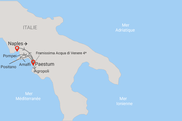 Circuit Découverte de Campanie au Framissima Évasion Acqua Di Venere paestum Italie