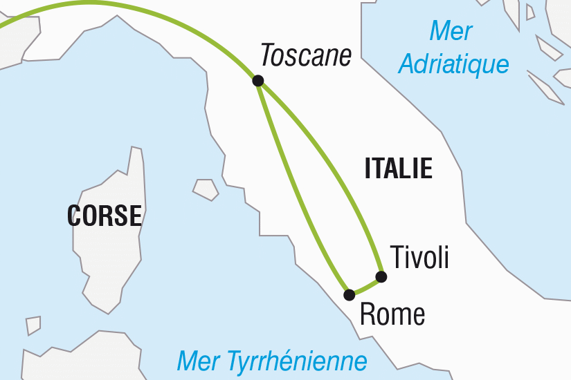 Circuit Rome, Le Vatican et Tivoli - Départ Sud toscane Italie