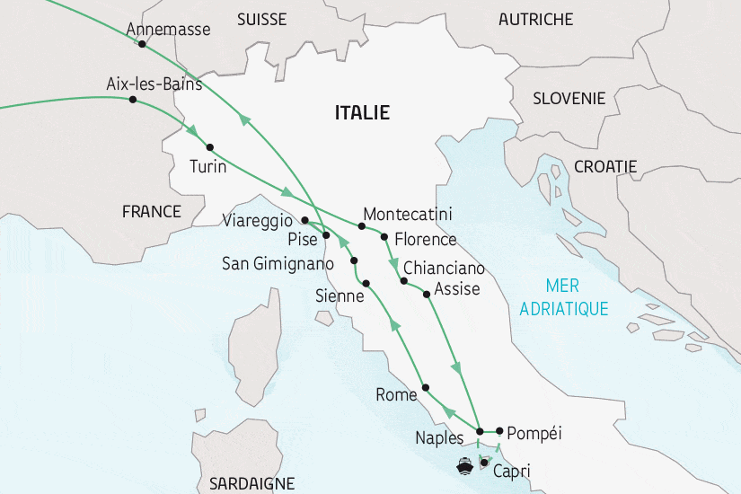 Circuit Les plus belles villes d'Italie turin Italie