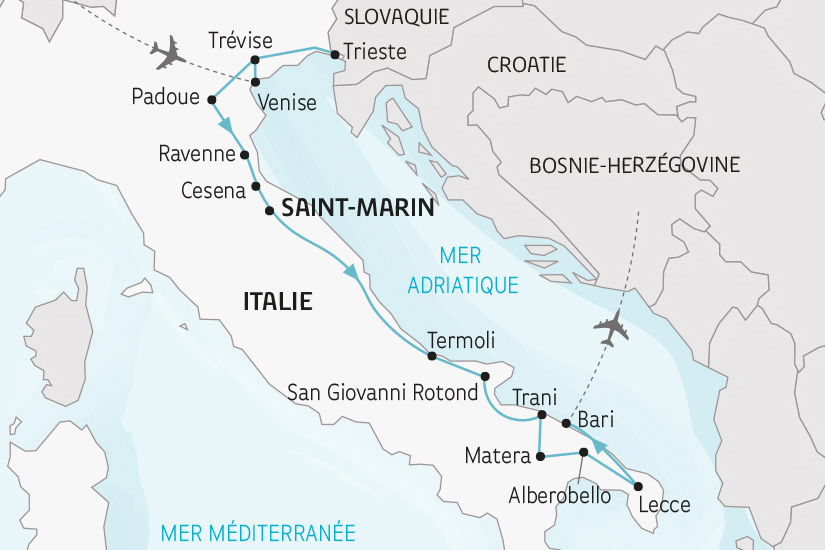 Circuit Les Merveilles de l'Adriatique venise Italie