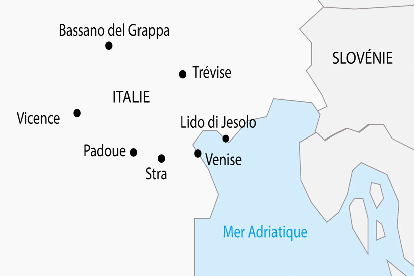 Circuit La Vénétie - Départ Sud venise Italie