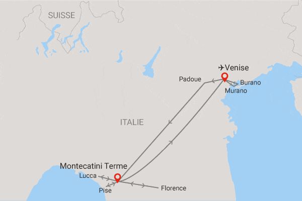 Circuit Reflets d'Italie, entre Toscane et Vénétie venise Italie