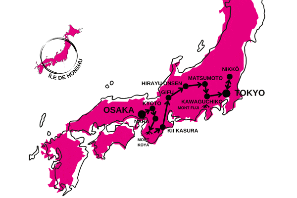 Circuit Au Cœur du Japon, Authentique et Insolite, extension Nikko & Tokyo osaka Japon