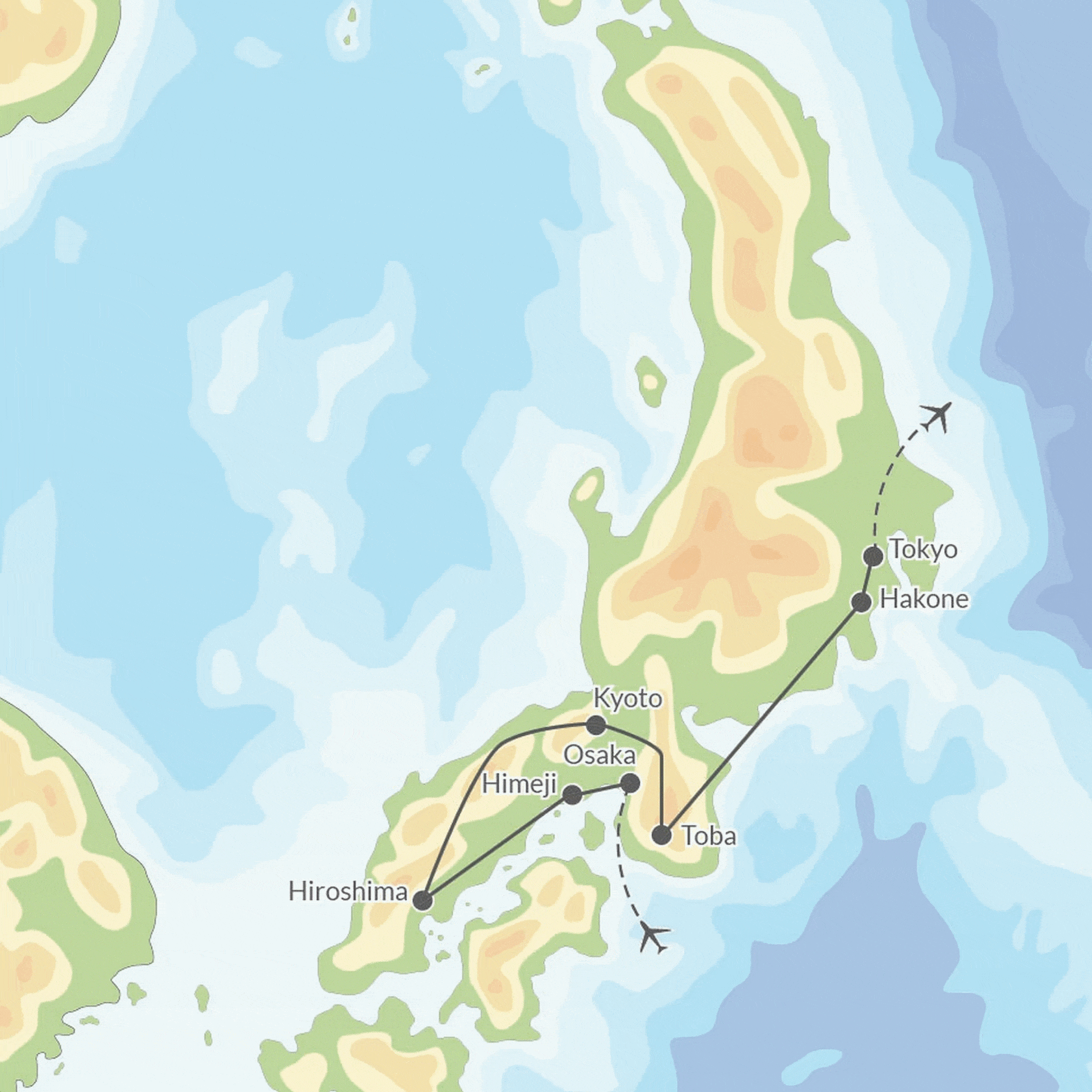 Circuit Au pays du soleil levant - Vols Air France osaka Japon