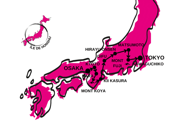Circuit Au Coeur du Japon, Authentique et Insolite et Tokyo en Liberté osaka Japon