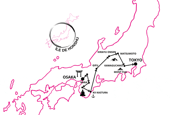 Circuit Au Coeur du Japon et extension Nikko-Tokyo osaka Japon