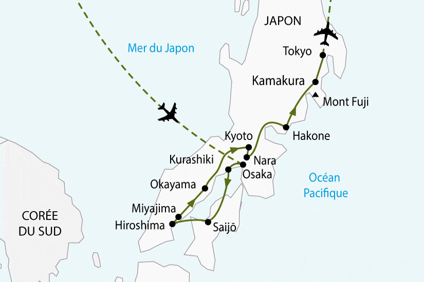 Circuit Japon, Trésors du Soleil Levant osaka Japon