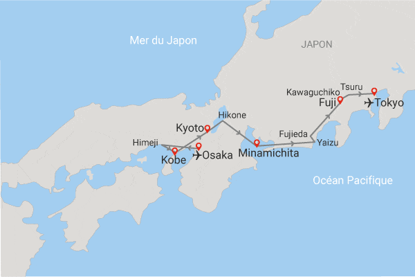 Circuit Le cœur éternel du Japon  Osaka Japon