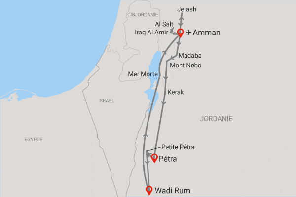 Circuit Beautés de la Jordanie amman Jordanie