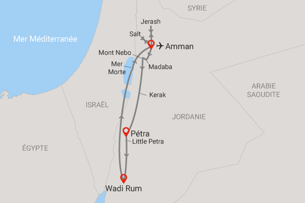 Circuit Les Douceurs d'Orient amman Jordanie