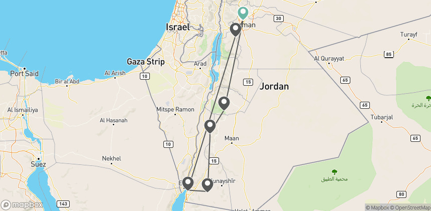 Circuit Sur les traces des Nabatéens : trek en terre jordanienne amman Jordanie