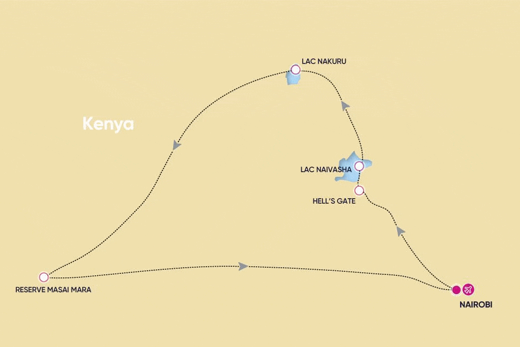 Circuit Safari Kenya de la Vallée du Grand Rift à Masai Mara nairobi Kenya