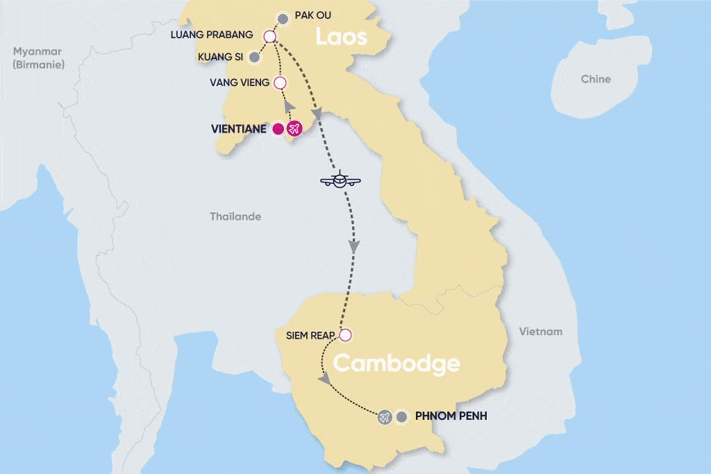 Circuit L'essentiel du Laos & Cambodge 12 jours / 9 nuits vientiane Laos