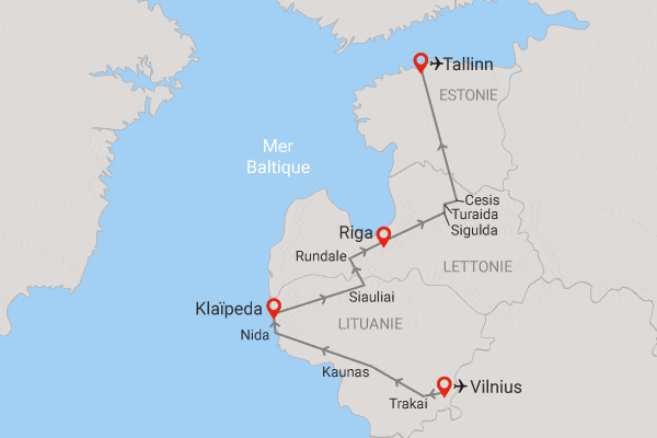 Circuit Héritage des pays baltes vilnius Lituanie