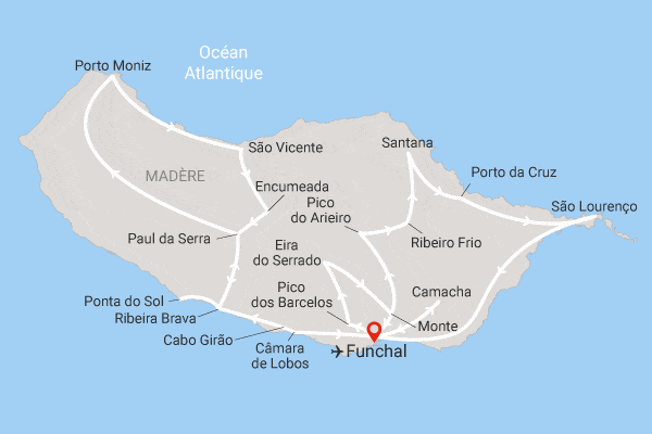 Circuit Au coeur de Madère - Logement en hôtel 3* à Funchal funchal Madère