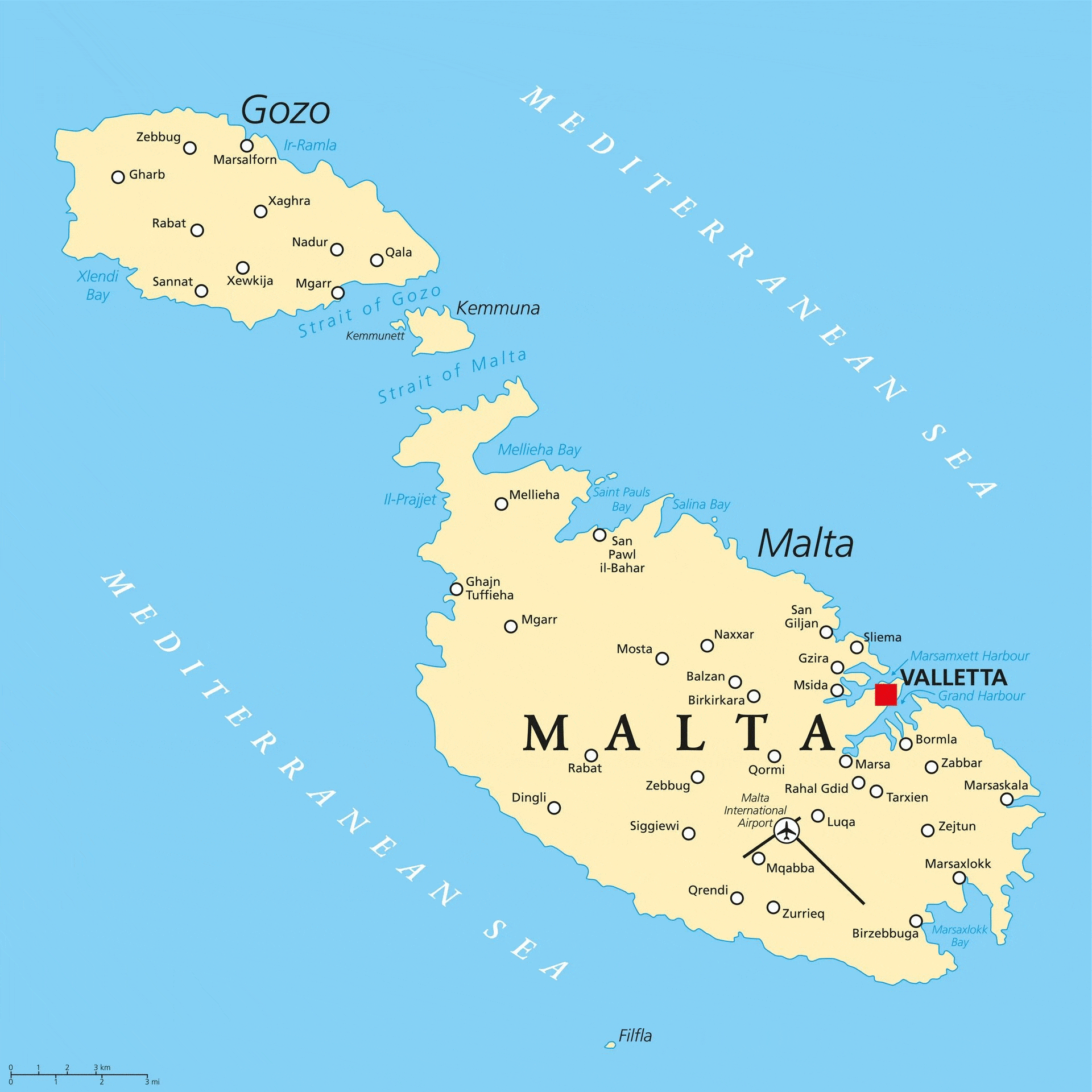 Circuit Découverte de Malte en hôtel la_valette Malte