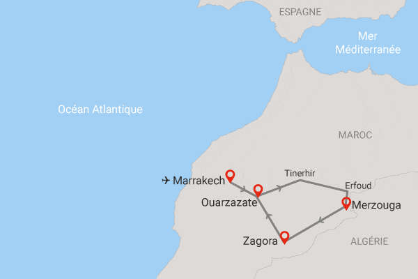 Circuit Boucles Sahariennes en 4x4 (circuit privé) marrakech Maroc