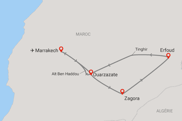 Circuit Coralia Grand Sud Maroc marrakech Maroc