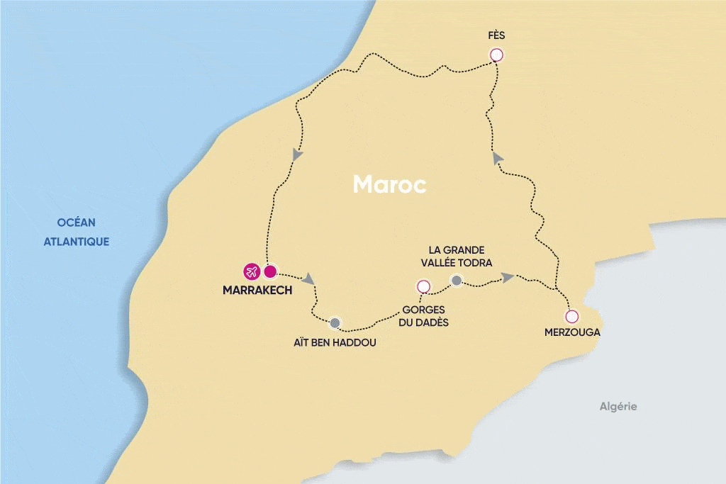 Circuit Marrakech, Fès & Désert de Merzouga marrakech Maroc