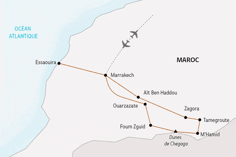 Circuit Petit groupe - Le Maroc, entre Mer et Désert marrakech Maroc