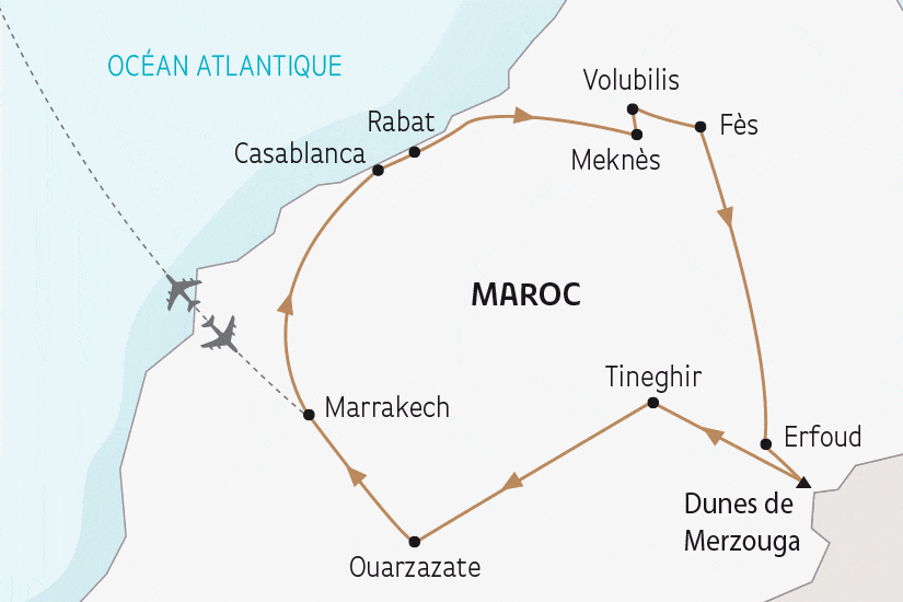 Circuit Cités Impériales et Magie du Grand Sud marrakech Maroc