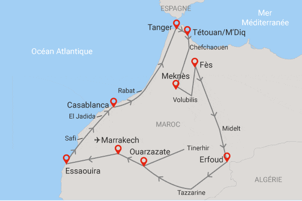 Circuit Grand Tour du Maroc marrakech Maroc