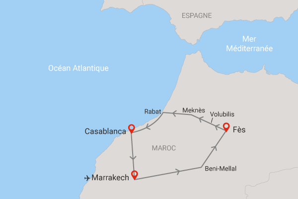 Les villes impériales (Circuit Privatif) marrakech Maroc