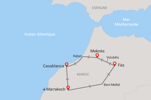 Les villes impériales (Circuit Privatif) marrakech Maroc