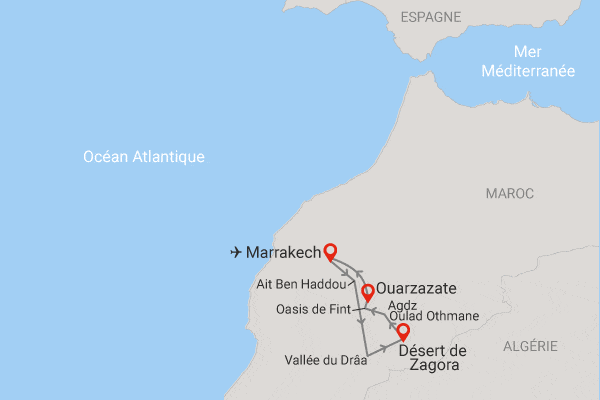 Circuit Voyage en liberté, Marrakech et désert de Zagora marrakech Maroc