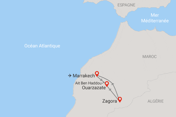 Circuit Voyage en liberté, Marrakech, oasis et désert de Zagora marrakech Maroc