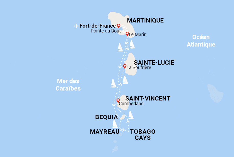 Croisière A la découverte des Grenadines fort_de_france Martinique