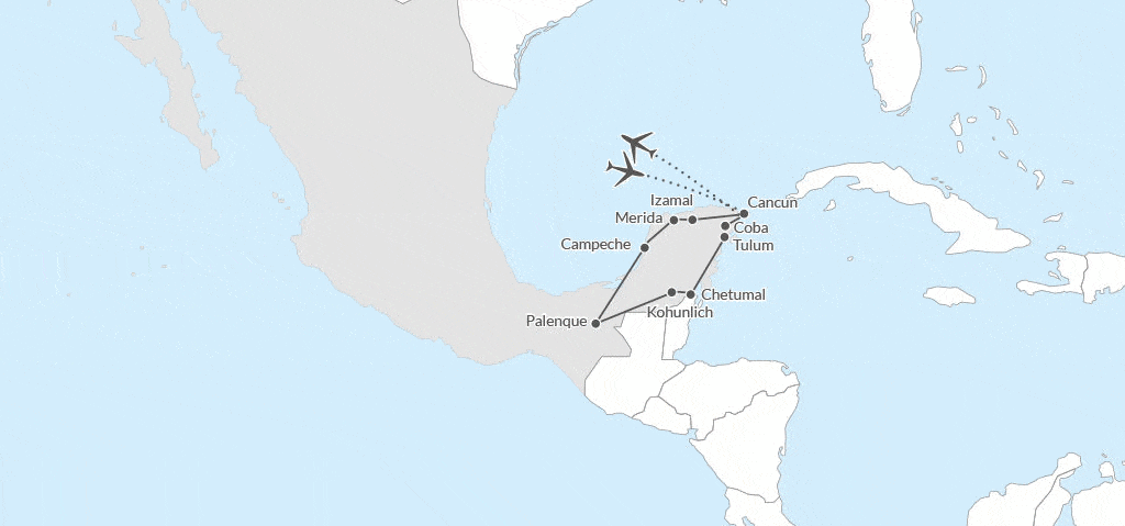 Circuit Découverte du Monde Maya et extension Riviera Maya - Limité à 12 pers. - 2025 cancun Mexique