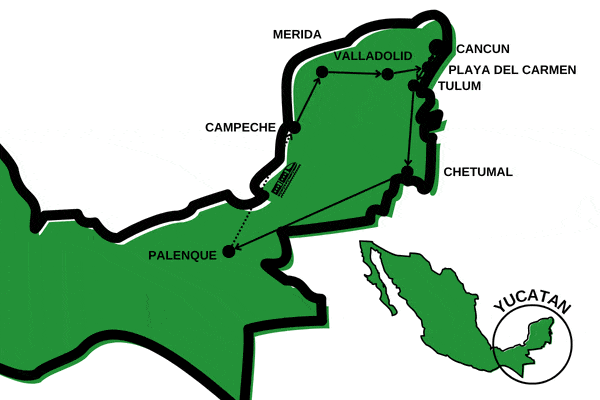 Circuit Les Mystères du Monde Maya et de Playa del Carmen cancun Mexique