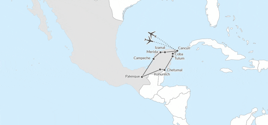 Circuit Découverte du monde Maya-Extension Allegro Playacar cancun Mexique