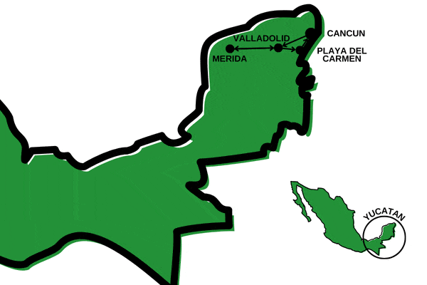 Autotour Road Trip au Pays des Mayas cancun Mexique