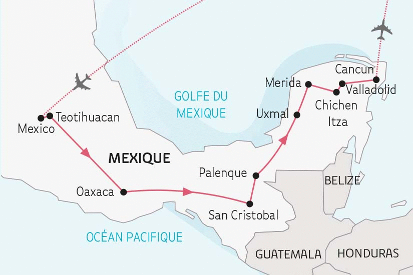 Circuit Merveilles mexicaines mexico Mexique