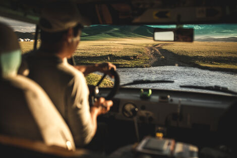 route dans les steppes