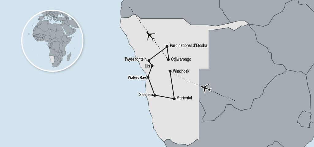 Circuit Découverte de la Namibie windhoek Namibie