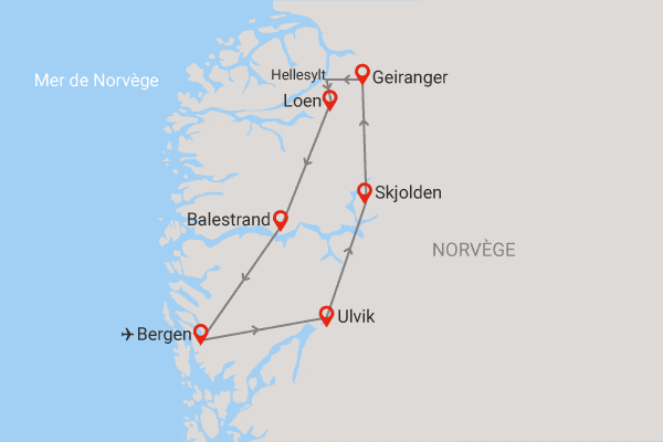 Autotour Le meilleur de la région des fjords bergen Norvege