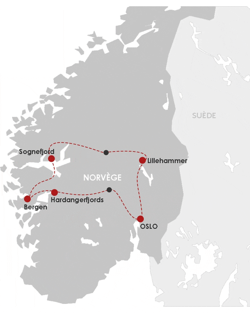 Autotour Fjords & Montagnes oslo Norvege