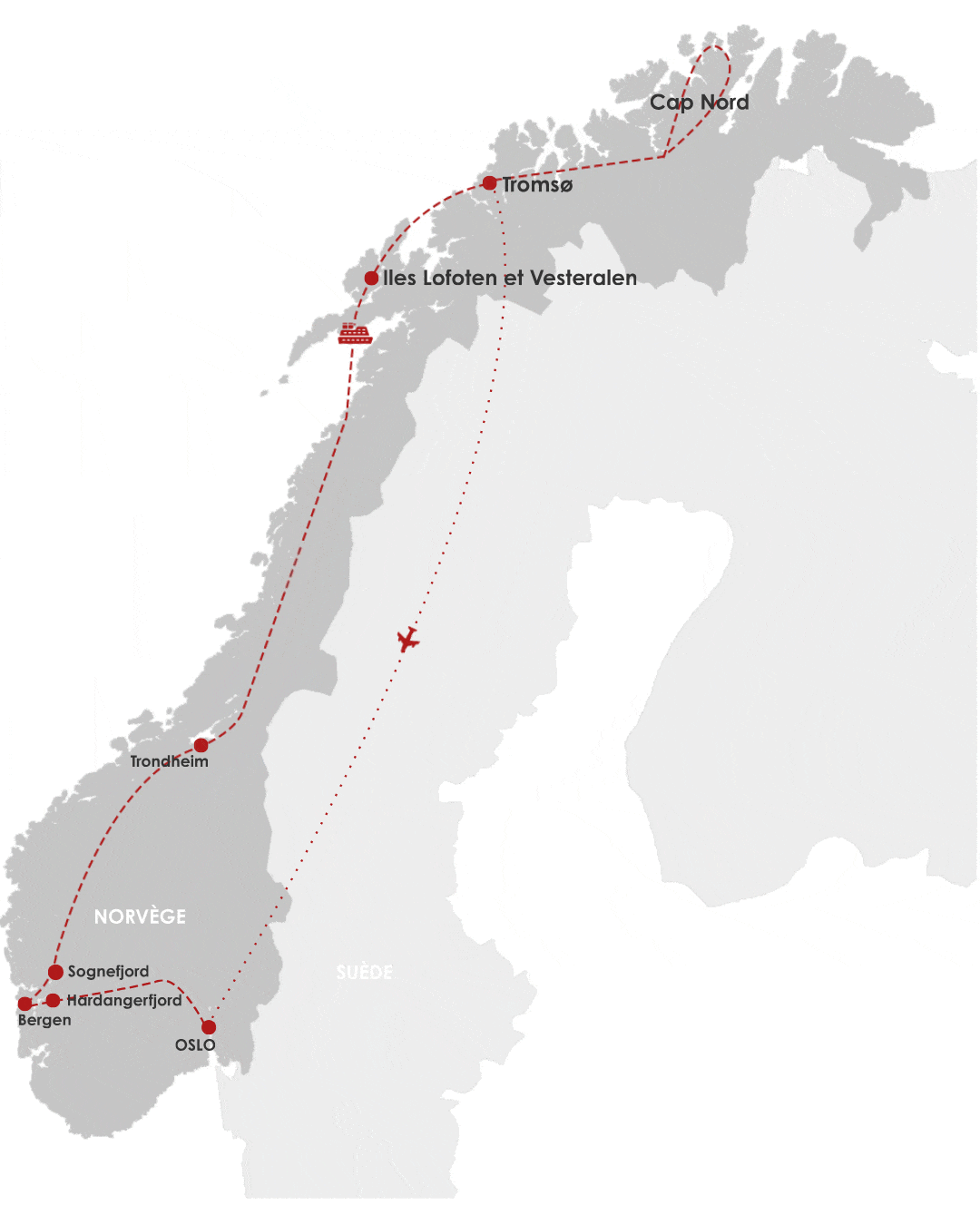 Circuit Grand Tour de Norvège oslo Norvege