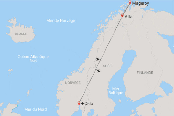 Circuit Échappée polaire au Cap Nord oslo Norvege