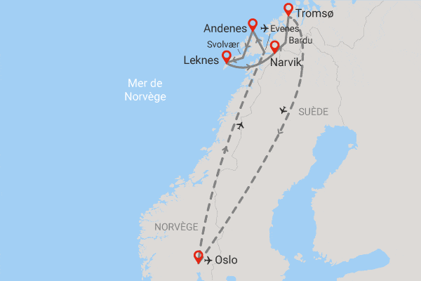 Circuit Immersion au cœur de l'hiver arctique oslo Norvege