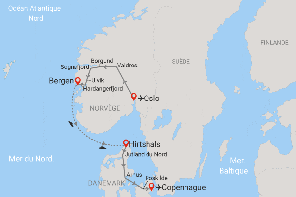 Circuit Richesses des terres Vikings oslo Norvege