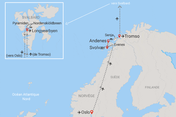 Circuit Terres Arctiques oslo Norvege