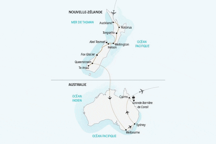 Circuit La Nouvelle-Zélande et l'Australie auckland Nouvelle Zelande