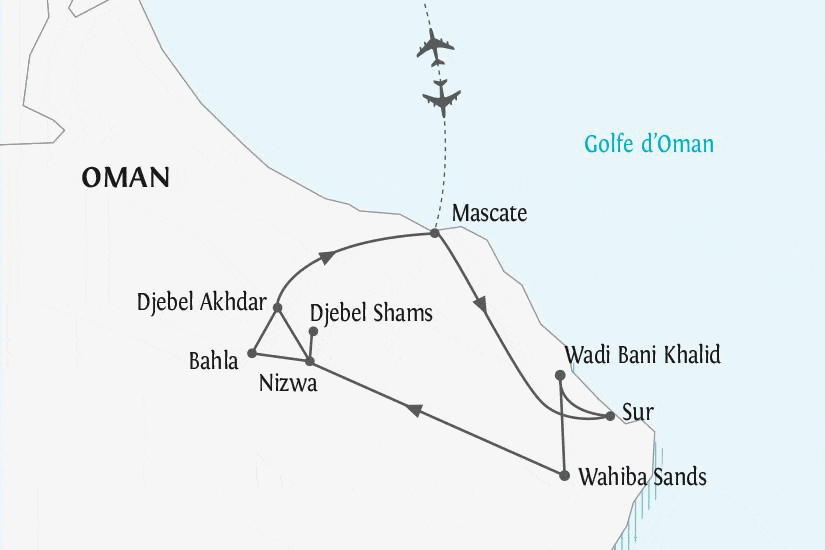 Circuit Le Sultanat d'Oman, la perle du Moyen-Orient mascate Oman