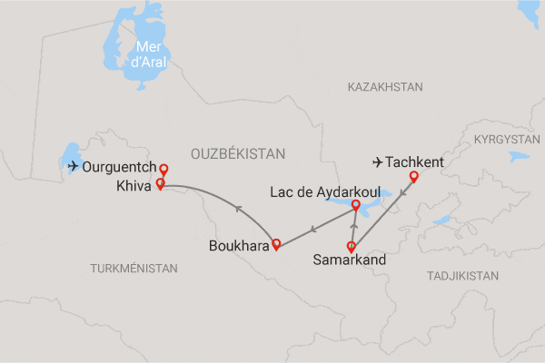 Circuit Merveilles d'Ouzbékistan tashkent Ouzbekistan