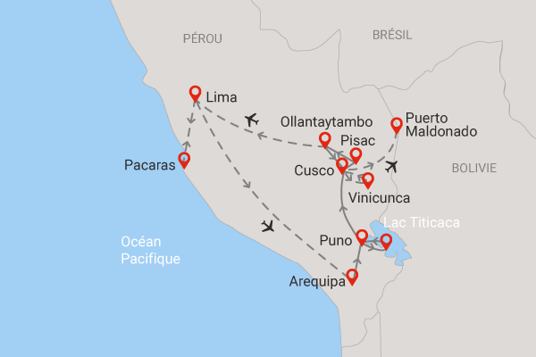 Circuit Trésors du Pérou et extension Amazonie lima Perou